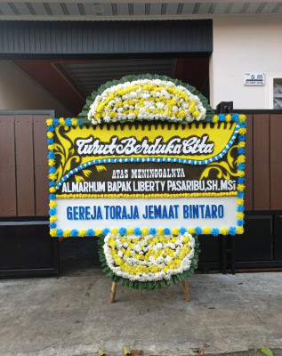 Papan Bunga Duka di Hegarsari